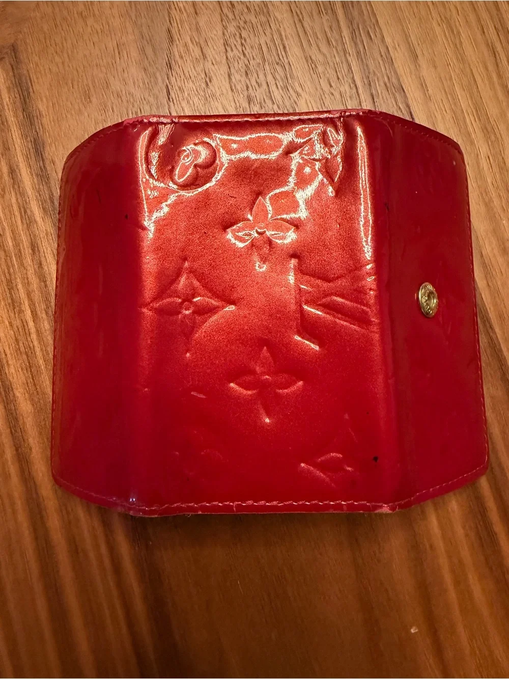 Vintage Louis Vuitton Multiclés 4 key holder in Castilian Red Epi leather